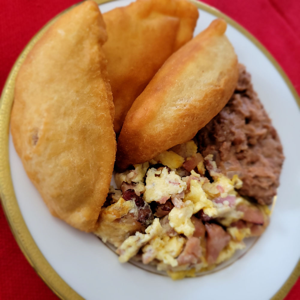 Belizean Breakfast with Fry Jacks